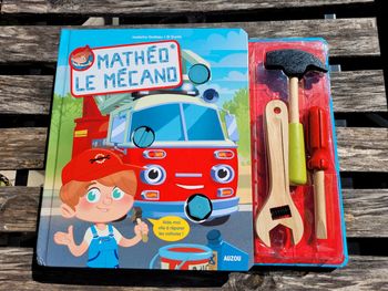 Coffret livre + outils en bois 🛠 Mathéo Le Mécano 🔧 72