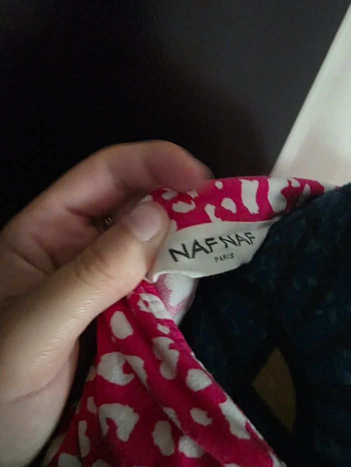 Robe naf naf femme rose et blanche - photo numéro 3