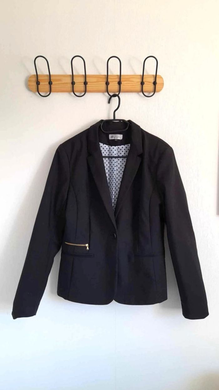 Veste blazer noire Kiabi Taille 40 - photo numéro 5