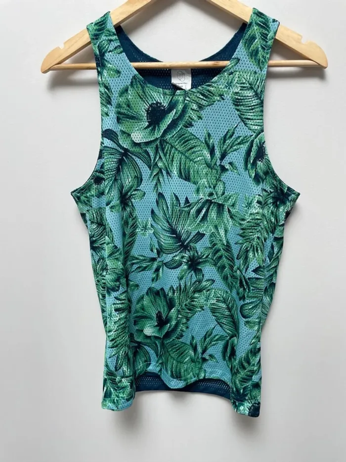 Mesh hawaiian tank top jersey Mens XS