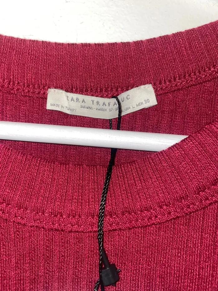 Robe bordeaux Zara L - photo numéro 2