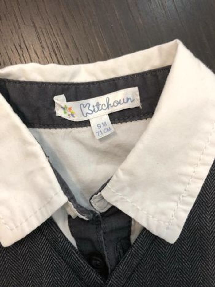 Ensemble chemise et gilet caraco taille 9 mois - photo numéro 3