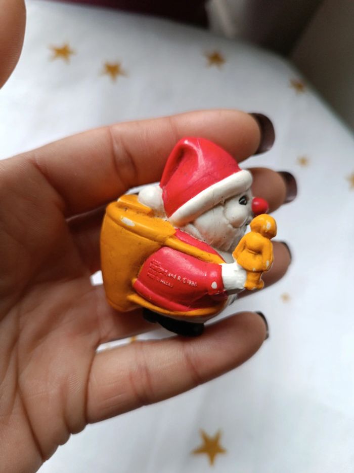 Figurine figura père noël christmas vahiné bonhomme neige snow bouli - photo numéro 8