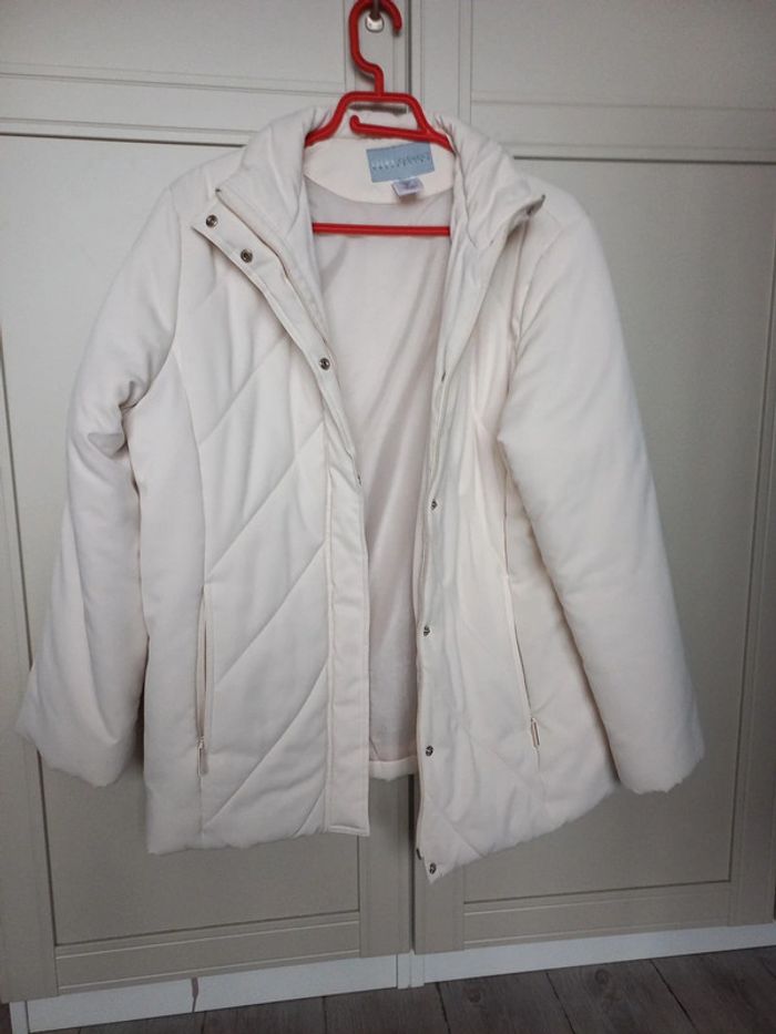 Doudoune matelassé femme beige