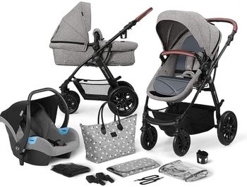 Poussette 3 en 1 Kinderkraft XMOOV - Gris - Très bon état