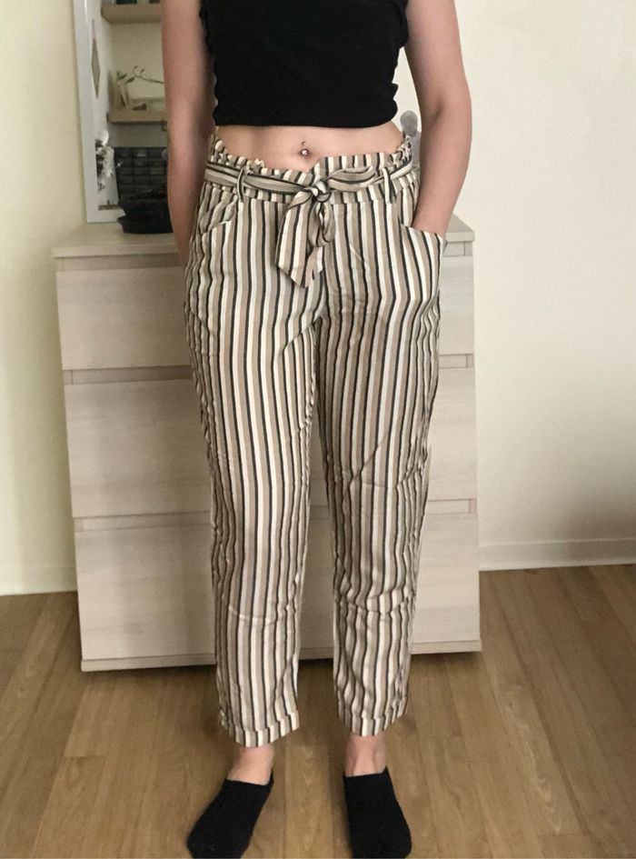 Pantalon à rayures Zara