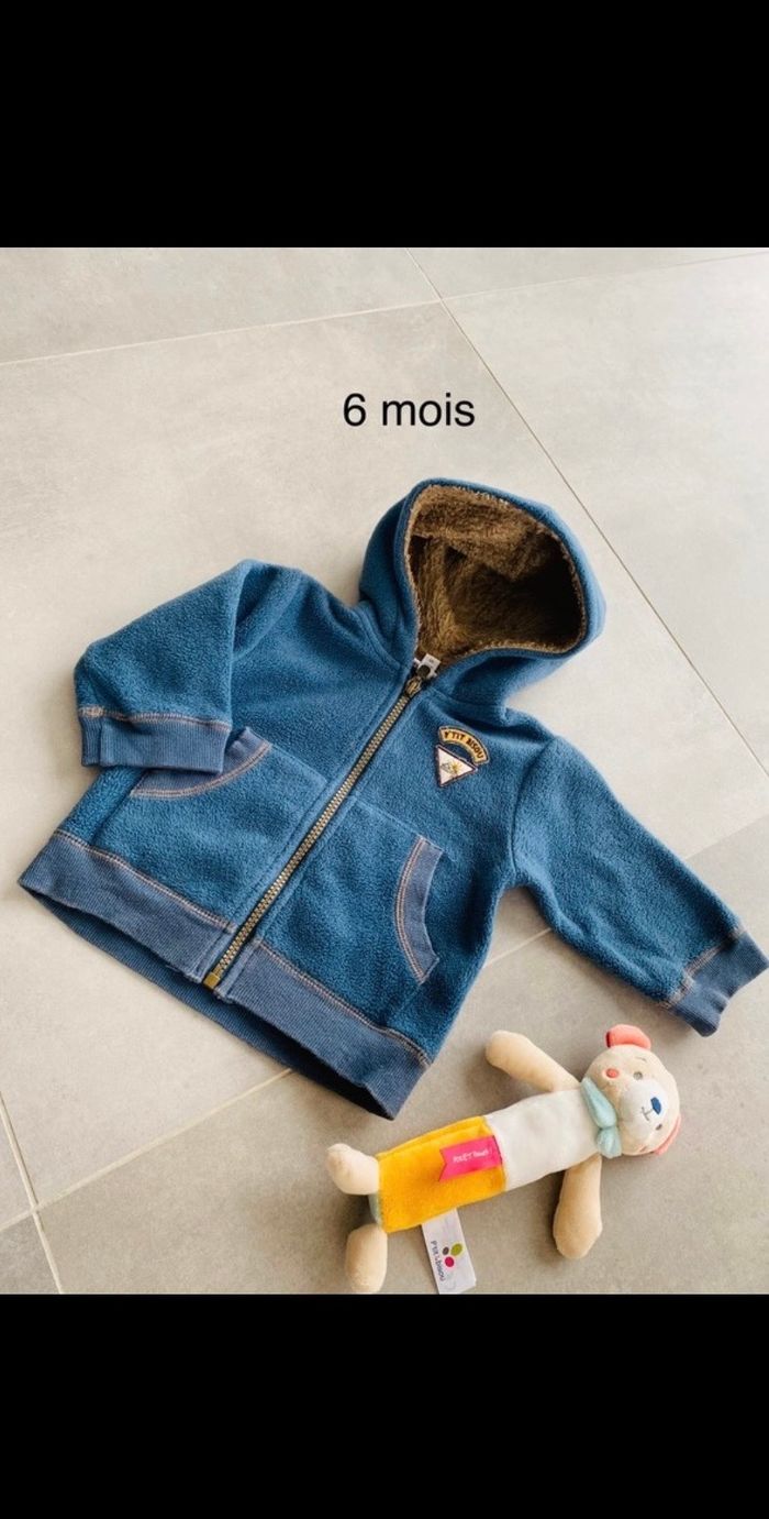 Veste aubert pti bisous 6 mois
