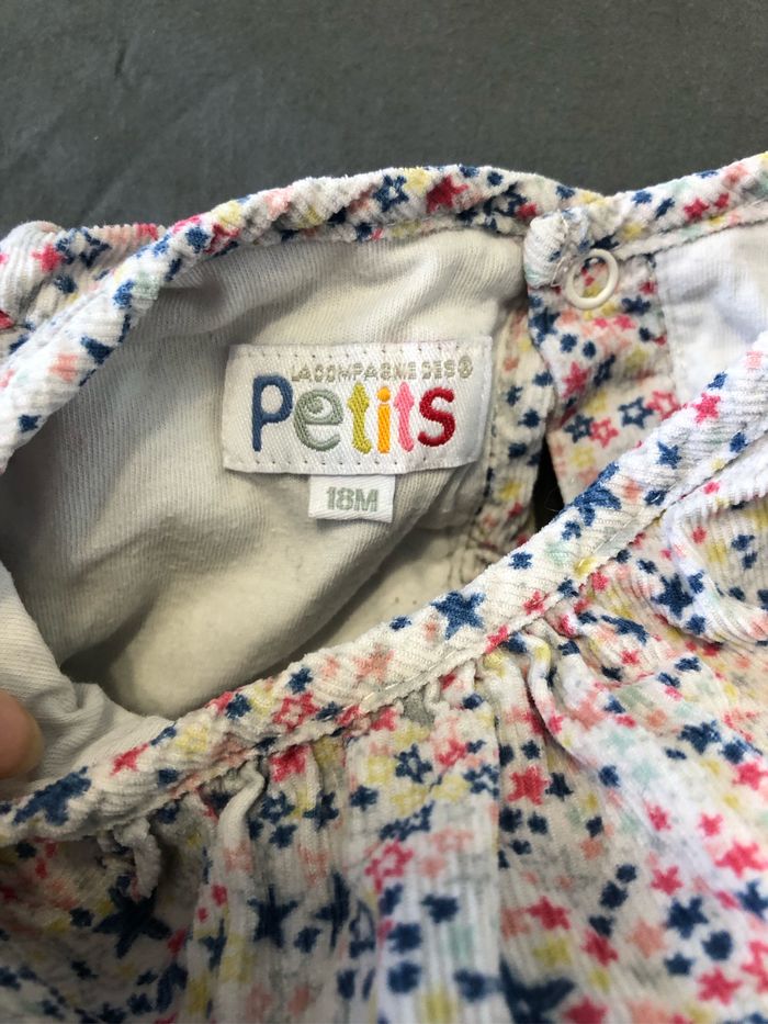 Robe boule en velours 18 mois multicolore - photo numéro 2