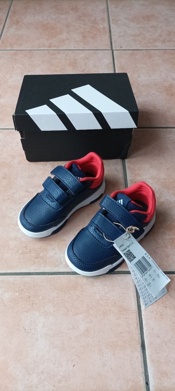 Baskets Adidas tensaur 2.0 bleu et rouge