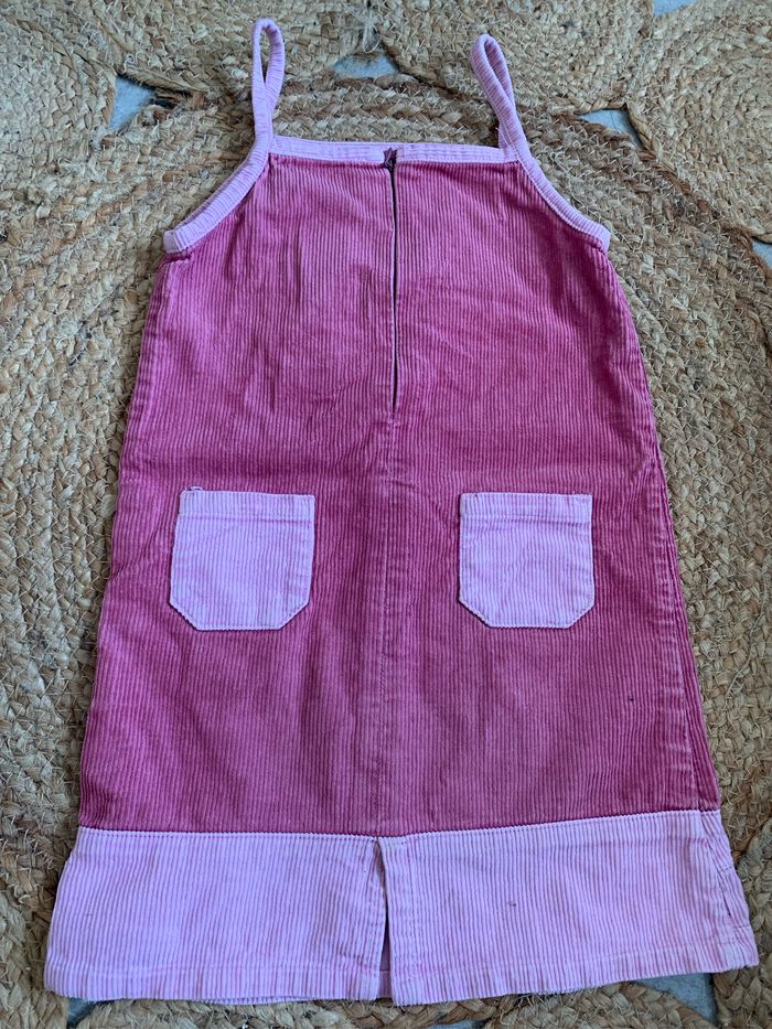 Robe vieux rose en velours Okaidi 3 ans - photo numéro 4