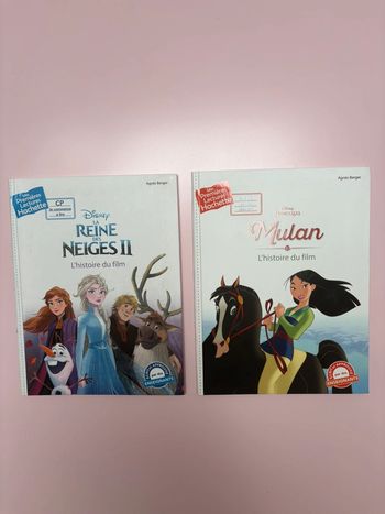 2 livres Mes premières lecteurs Disney