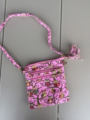 sac en bandoulière motifs hiboux