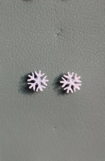 Boucles d'oreilles flocons