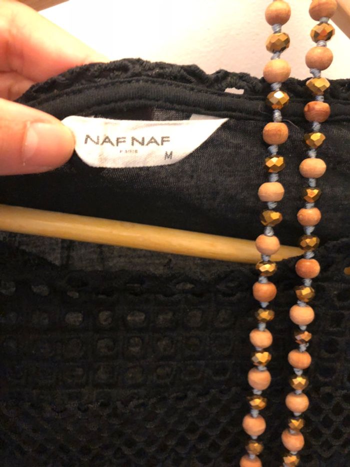 Tee shirt habillé original transparent naf naf taille M - photo numéro 3