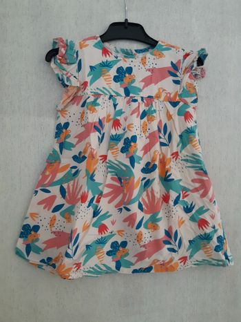 Robe multicolore taille 18 mois