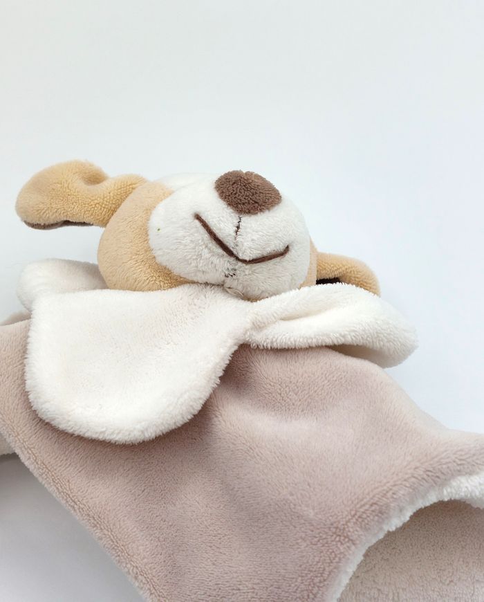 Doudou plat chien marron beige blanc Alinéa Doudou et Compagnie DC2239al - photo numéro 4