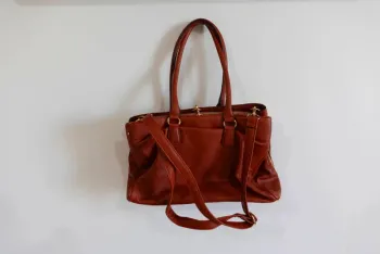 Sac Aldo Cuir marron ( Quelques défauts d'usure)