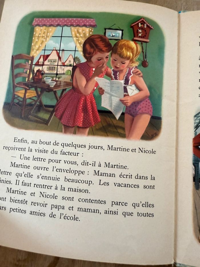 1956 Livre ancien vintage bd album Martine à la mer Casterman Collection Farandole Delahaye Marlier - photo numéro 9