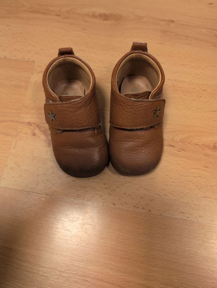 Baby star unisex - chaussons marron