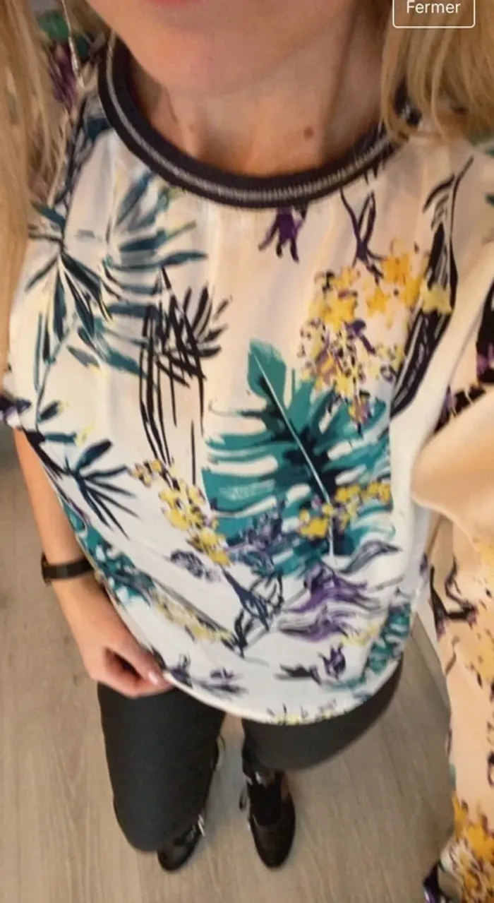 Haut fleuri Promod - photo numéro 2