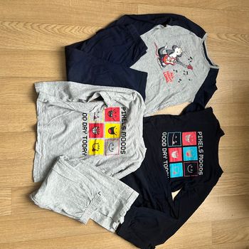 Lot 3 pyjamas long garcon en coton 6ans
