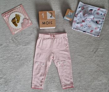 Legging rose pâle - 12M - Sergent Major [TBE]
