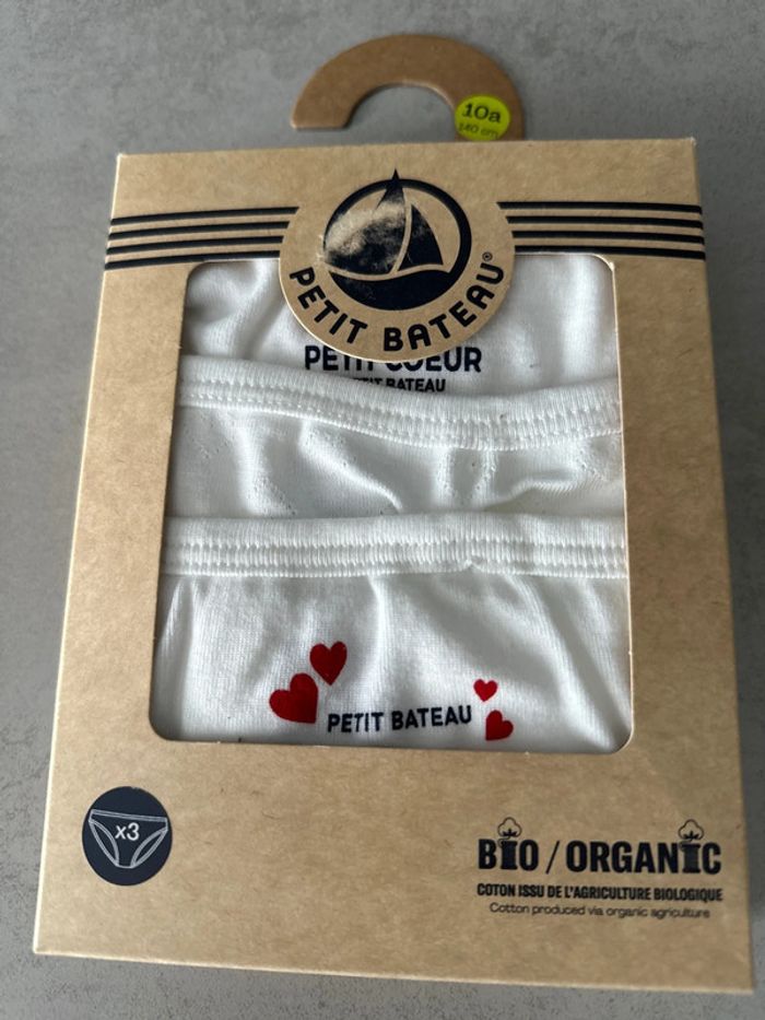 Lot de 3 culottes petit bateau 10 ans - photo numéro 2