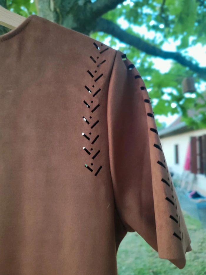 Robe en daim marron Promod taille 42 - photo numéro 5