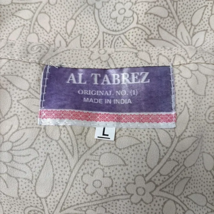 Tunique robe indienne 100 % soie longue imprimé fleuri coloré taille L ethnique bohème A148 - photo numéro 10