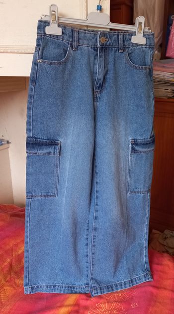 Jean large cargo fille - 10 ans