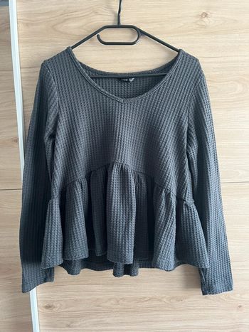 Top peplum noir taille M
