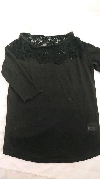 Pull très fin/haut manches longues dentelle