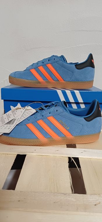 Adidas Gazelle bleu & orange 