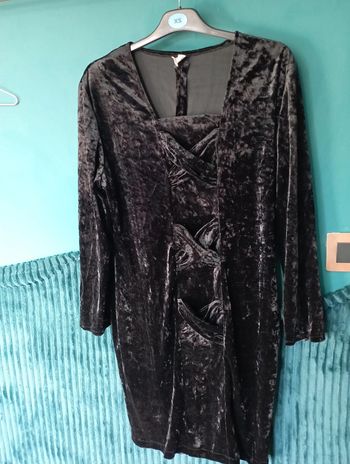 Robe sexy velours noir