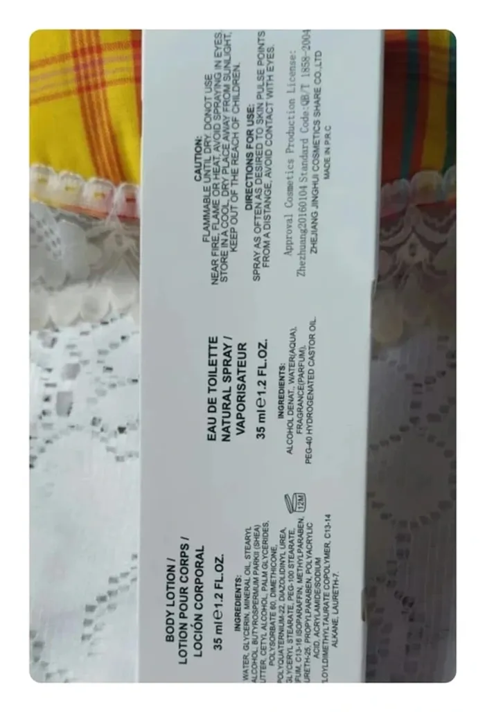 Coffret parfum 35ml + lait corp 35ml, idée cadeau parfait, neuf - photo numéro 2