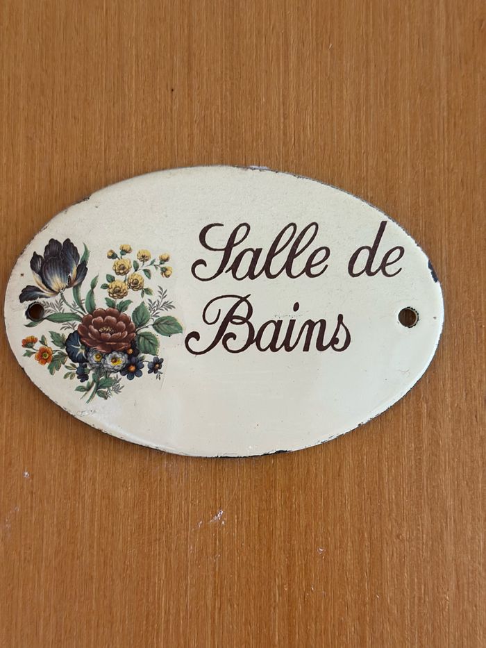Lot de 3 plaques émaillées vintage - photo numéro 2