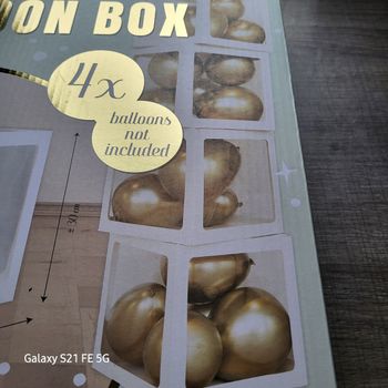 4 box décoratives pour vos  événements avec 10 ballons 