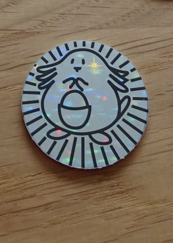 Jeton pokemon holographique vintage
