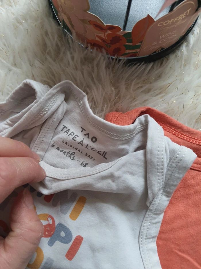 🌺 body bebe garcon 6 mois tape a l oeil - photo numéro 2