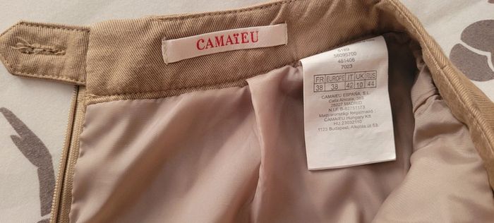 Jupe doublée Camaïeu taupe - photo numéro 4