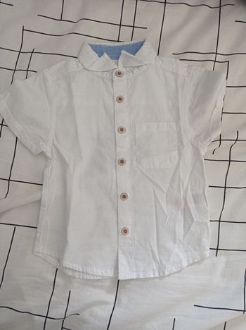 Chemise blanche 18/24 mois