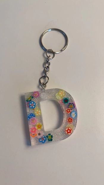 Porte clés lettre D