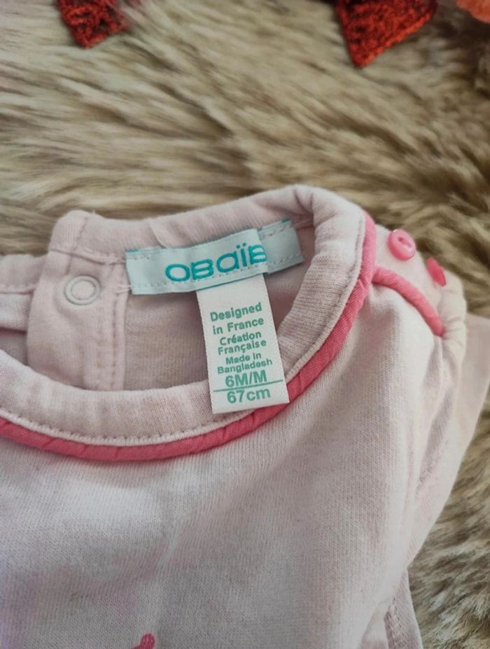 Combinaison  ete rose obaibi  6 mois - photo numéro 4