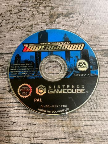 Need for speed Underground Jeu Nintendo GameCube loose FRA