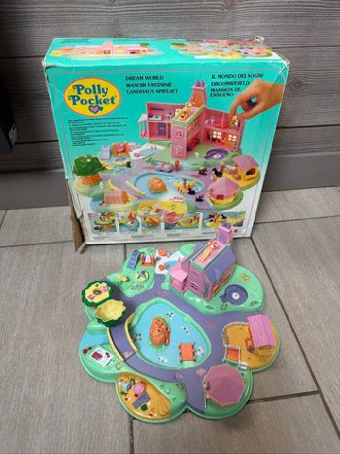 Polly Pocket Dream World 1991 Manoir Fantaisie avec boîte d’origine (sans figurines) - photo numéro 5
