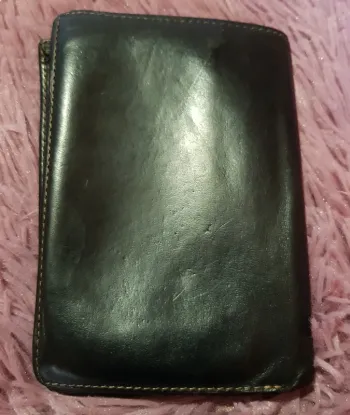Portefeuille noir cuir vachette