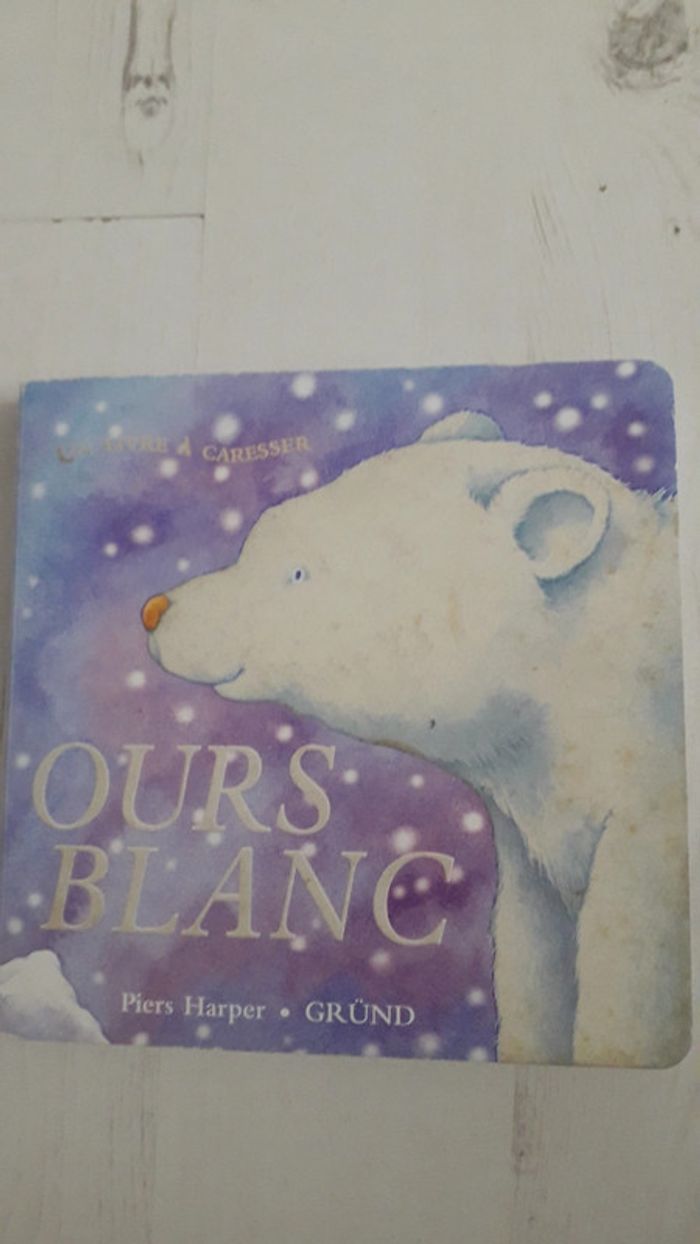 Livre à caresser Ours blanc