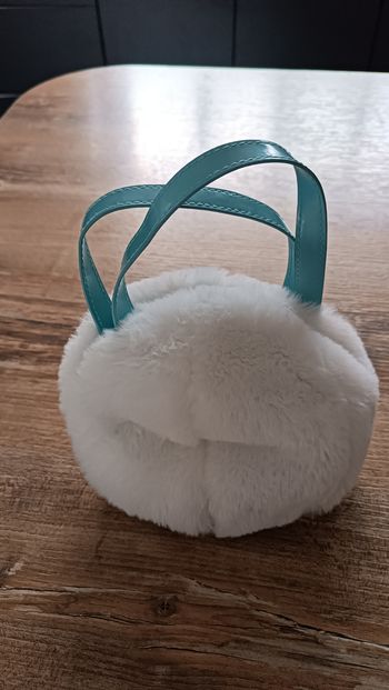Sac fausse fourrure blanc