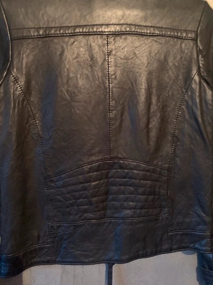 Blouson cuir noir Silver Coat 38 neuf - photo numéro 8