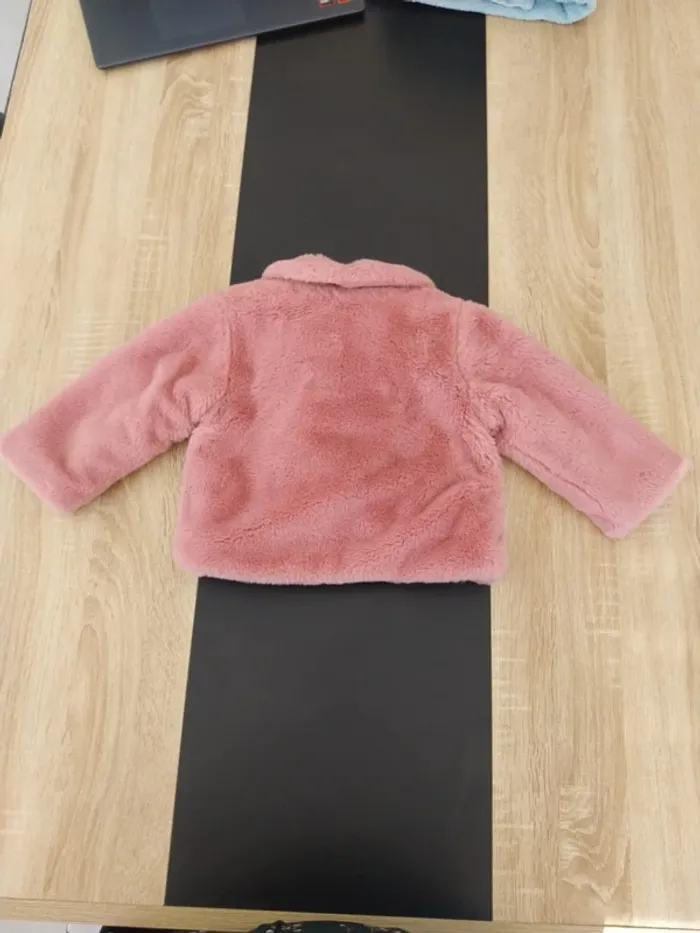 Manteau fourrure 15 mois 80 cm - photo numéro 4